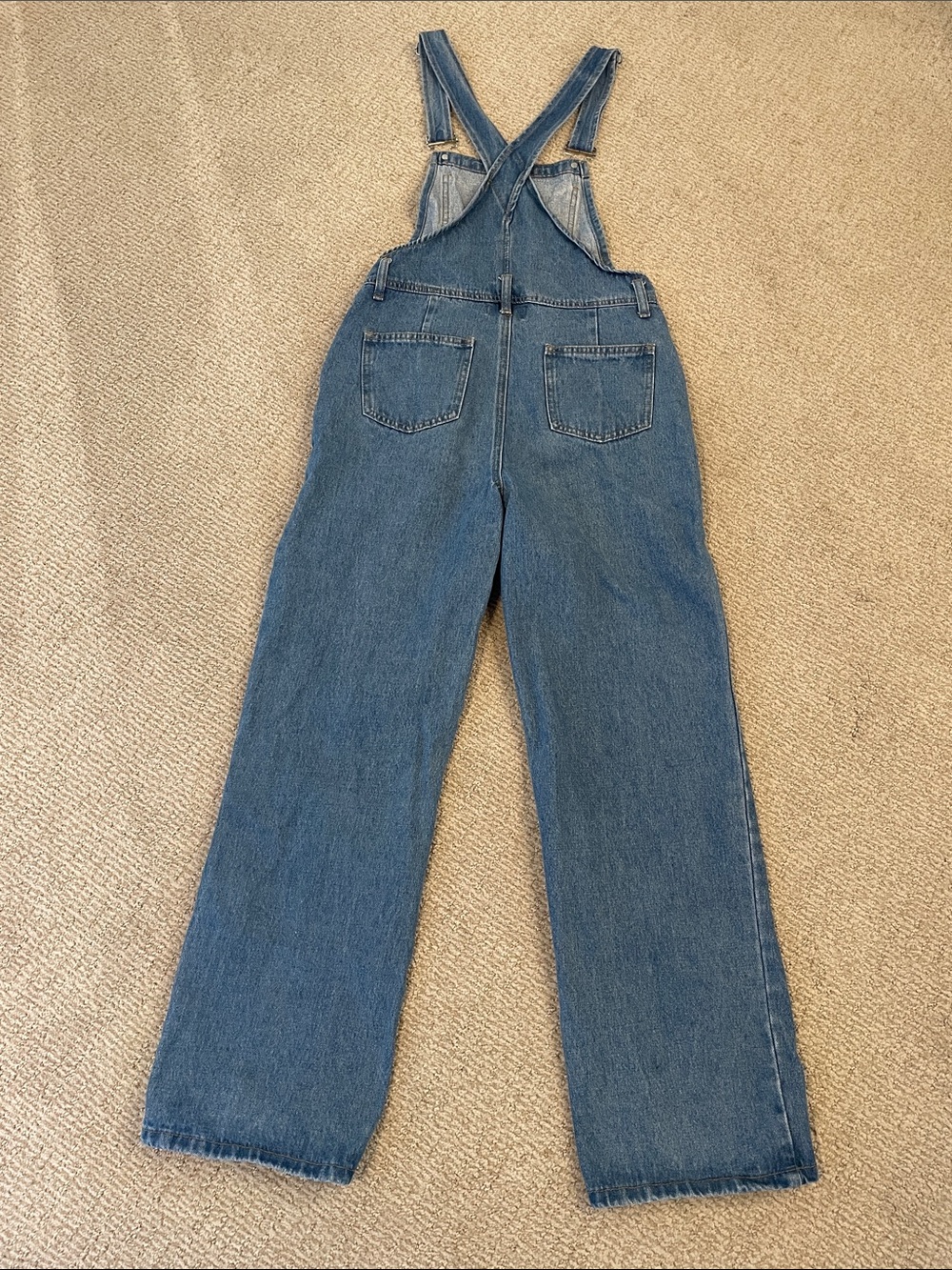 EDIKTED denim Overalls coveralls straight leg size  S - Picture 9 of 10